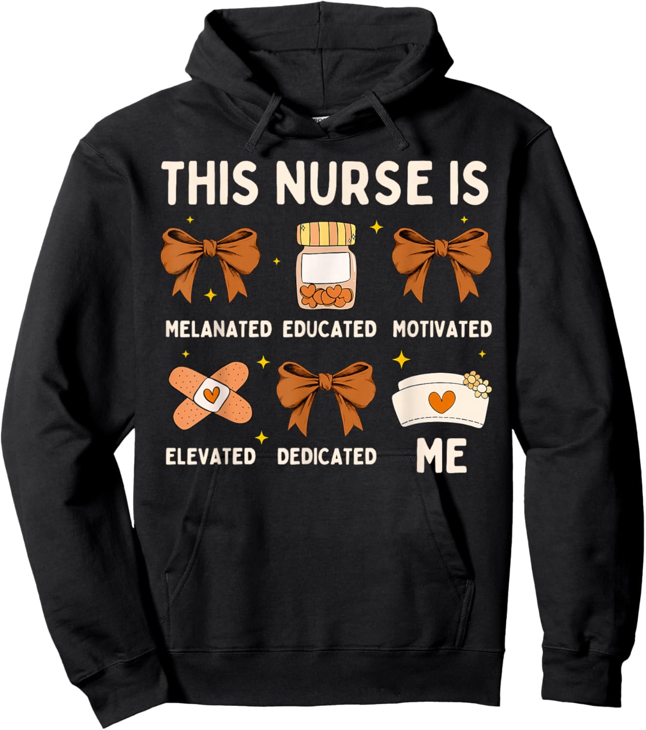 Black History Month African American Nurse for Melanin Women Hoodie - Hoodie | Black