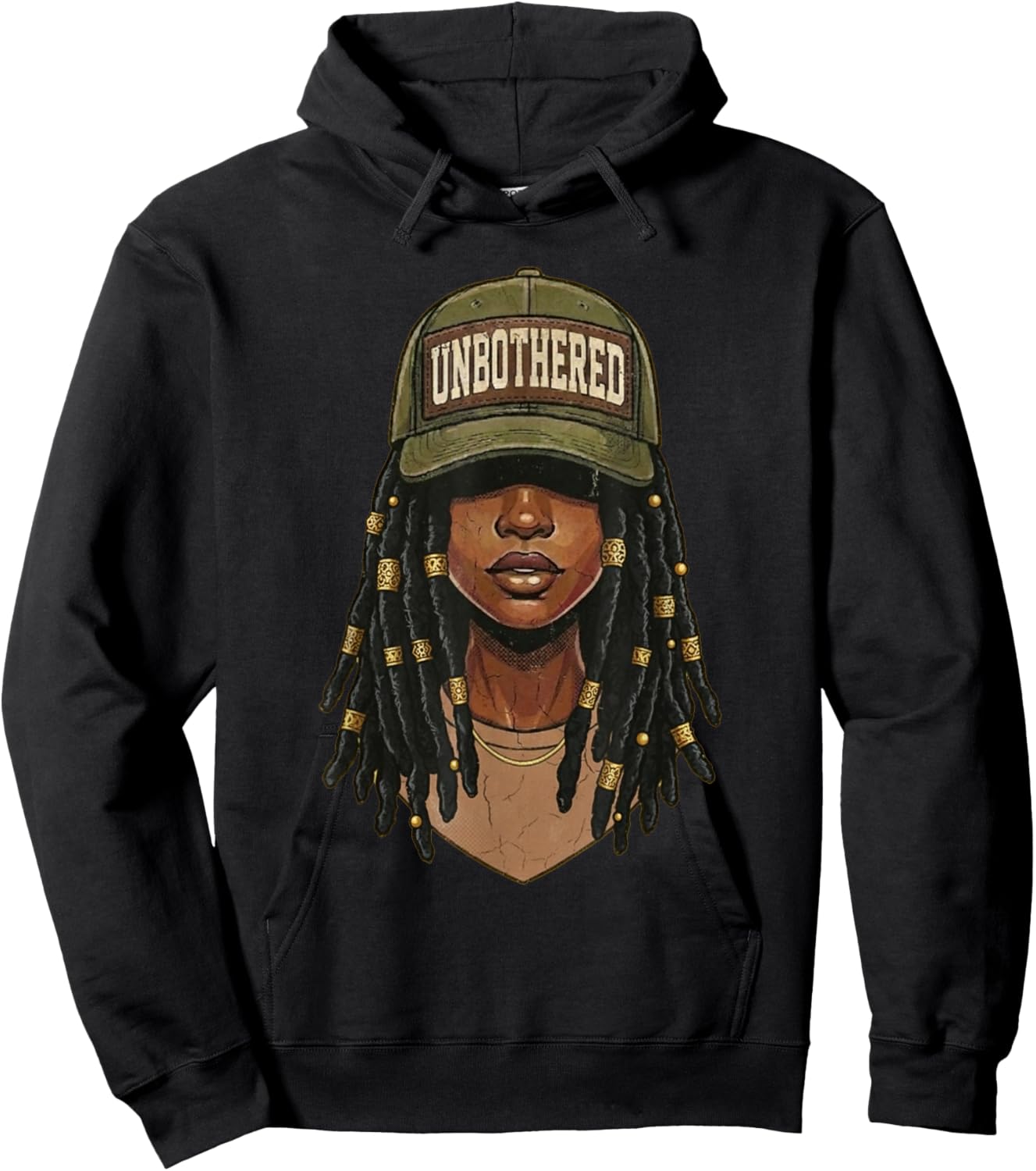 Retro Unbothered Black Women Camo, Black History Month Women Hoodie - Hoodie | Black