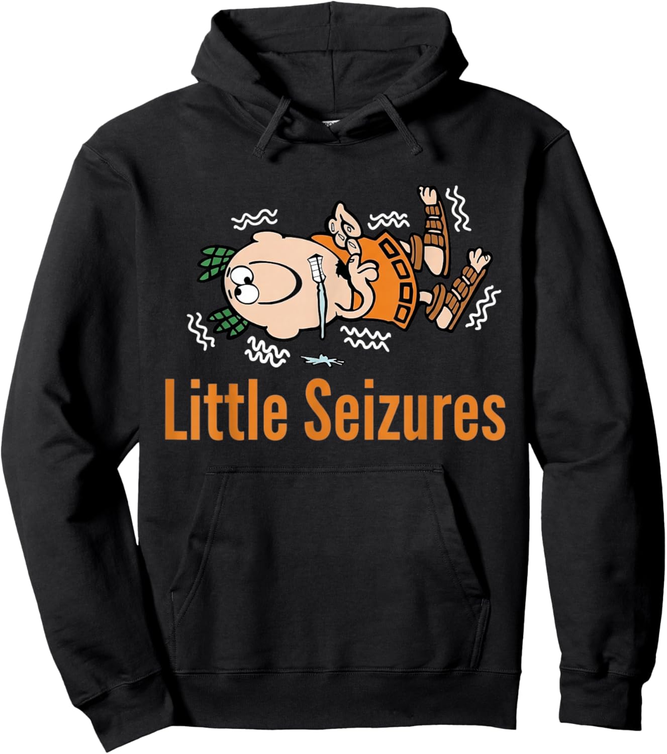 Little Seizures Epilepsy Awareness Funny Hoodie - Hoodie | Black