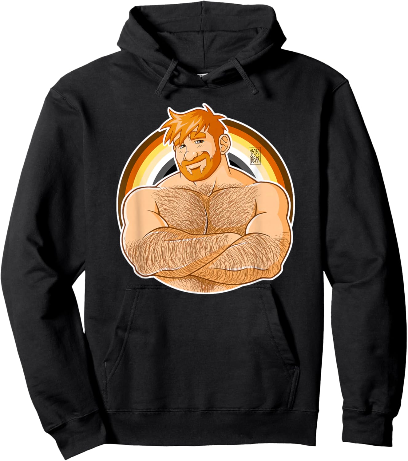 Adam Likes Crossing Arms Bare Chest - Ginger Edition Hoodie - Hoodie | Black