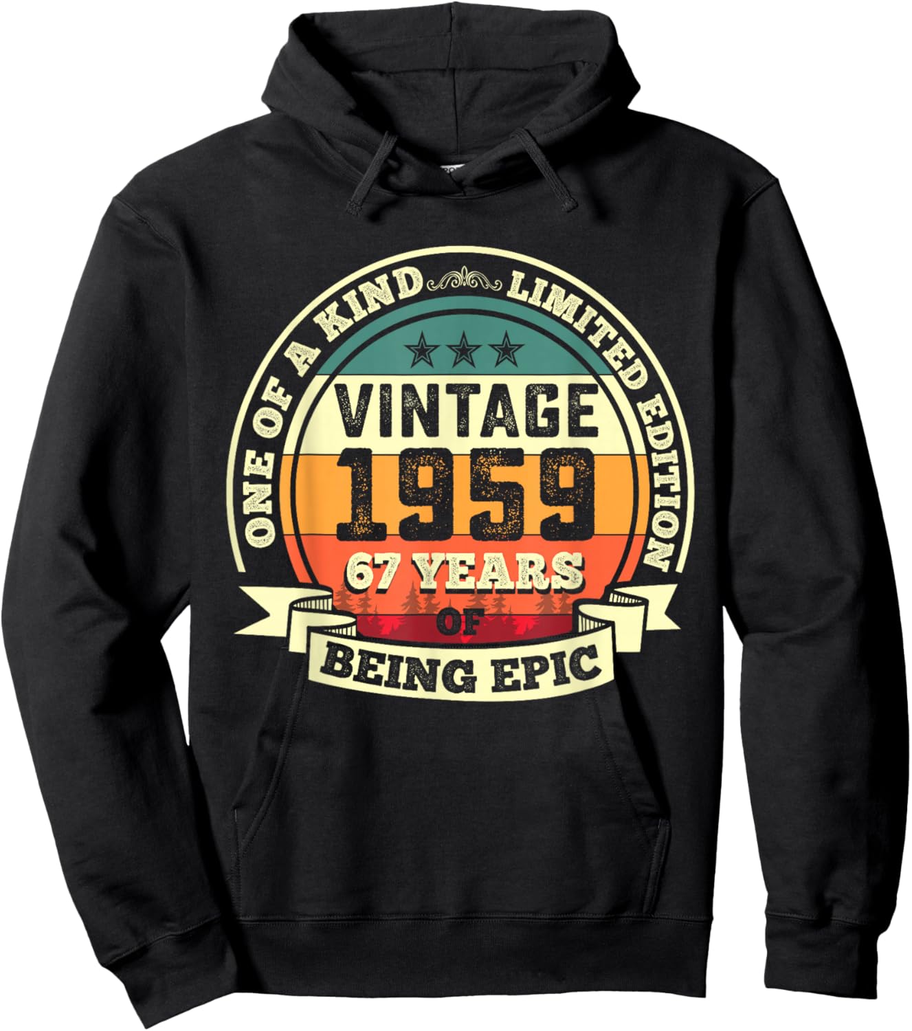 67th Birthday Gift 67 Years of Being Epic 67 Years Old Hoodie - Hoodie | Black