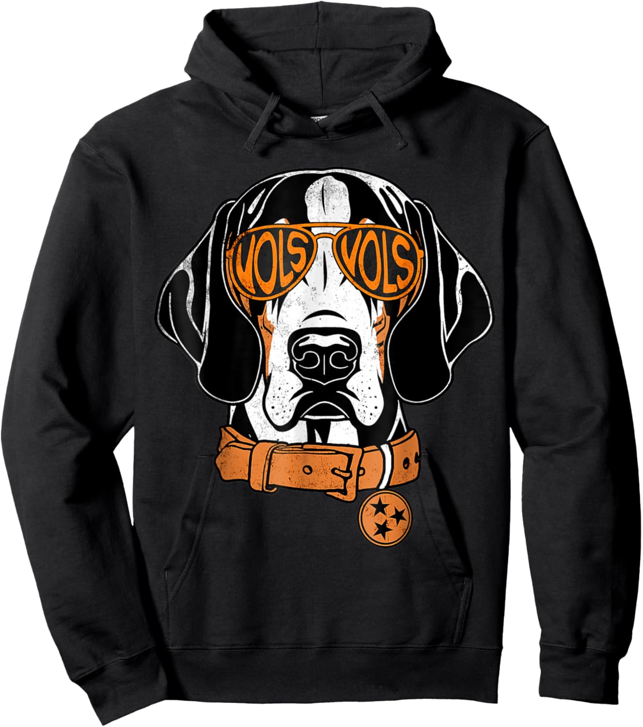 Tennessee Dog Sunglasses T Bluetick Coonhound Women Men Kids Hoodie - Hoodie | Black