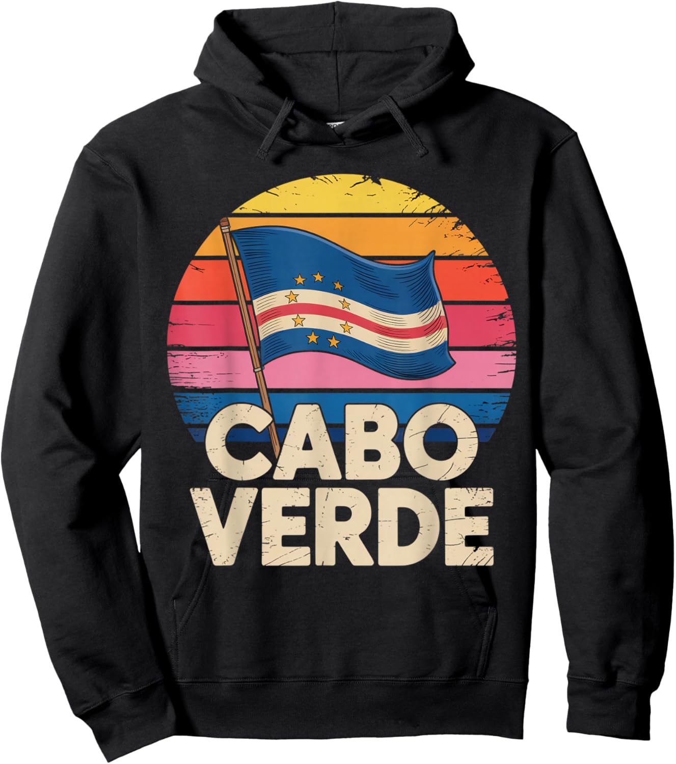 Cabo Verde Cabo Verde Flag Pride Verdian Cape Verde Hoodie - Hoodie | Black