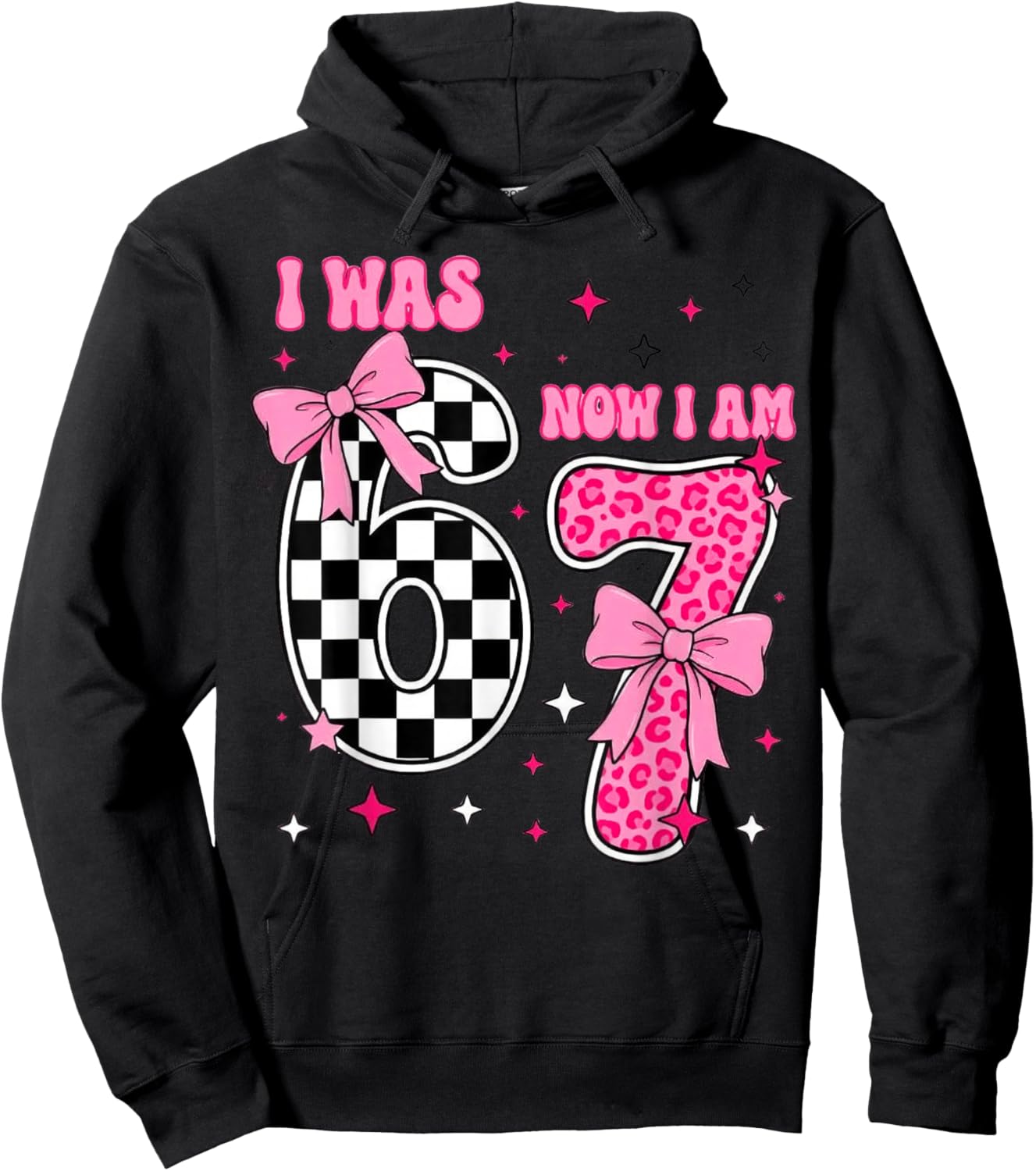I was 6 Now I Am 7, 7th Birthday Hoodie - Hoodie | Black