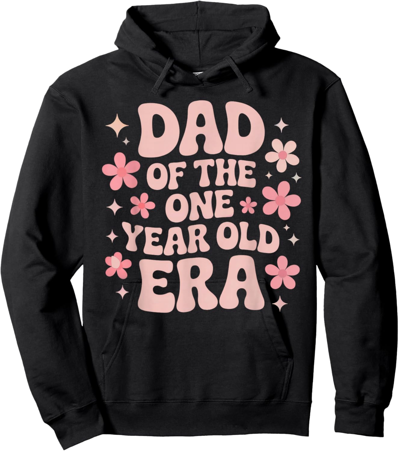 Baby Girl Boy First Birthday Father of One Year Old Era Hoodie - Hoodie | Black