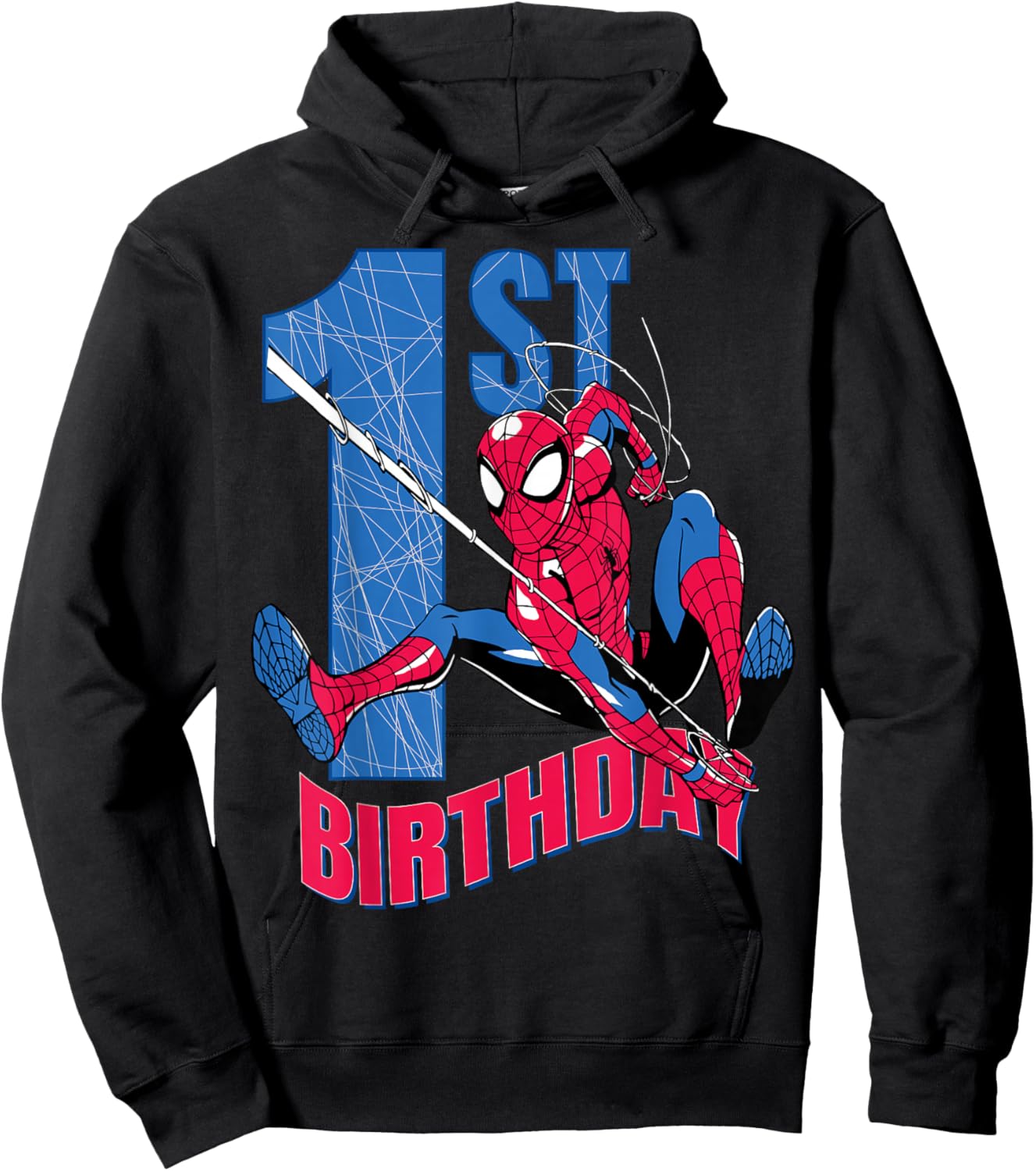 Marvel Comics Spider-Man 1st Birthday Hero Web Action Hoodie - Hoodie | Black
