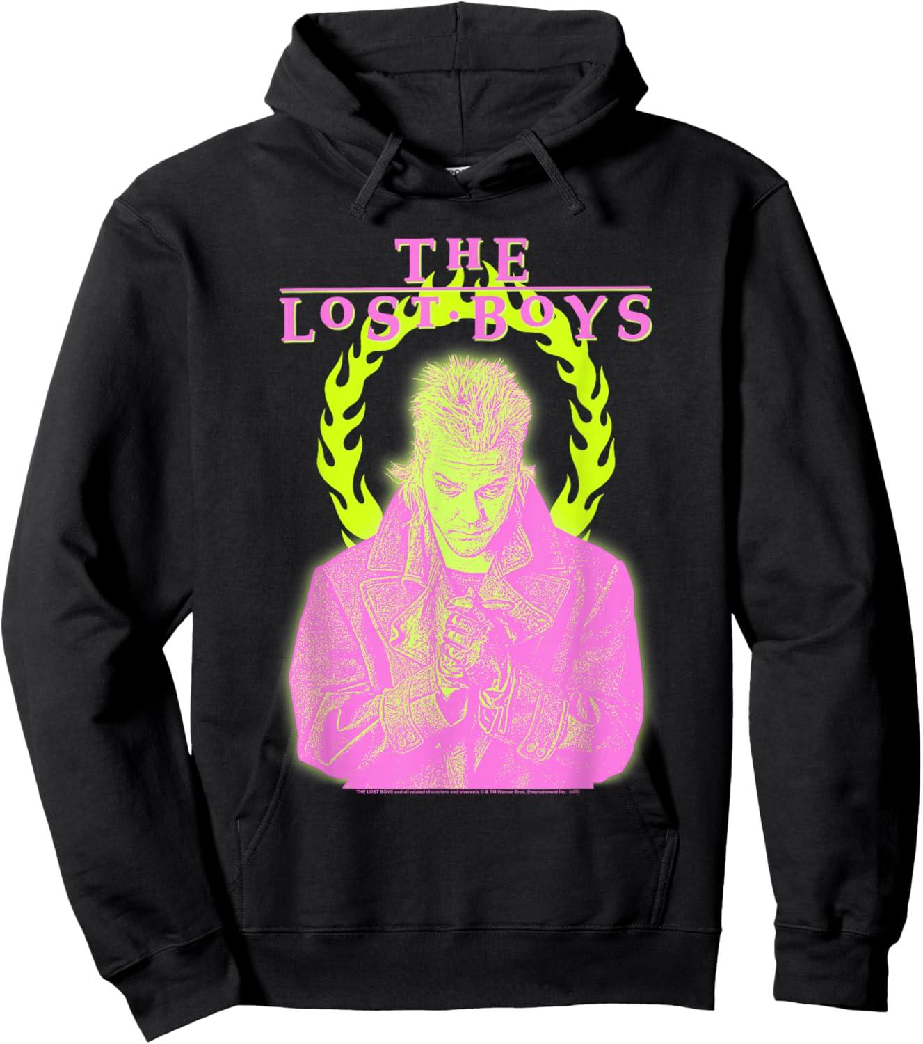The Lost Boys Neon David Halo Summerween 80's Vampire Movie Hoodie - Hoodie | Black