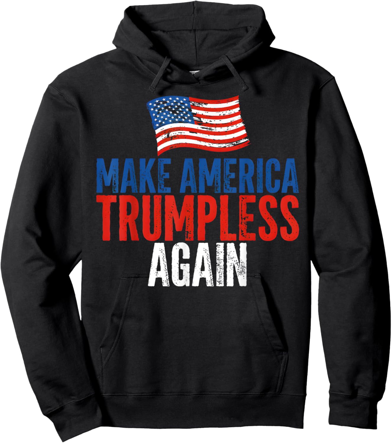 American Flag Hoodie - Hoodie | Black
