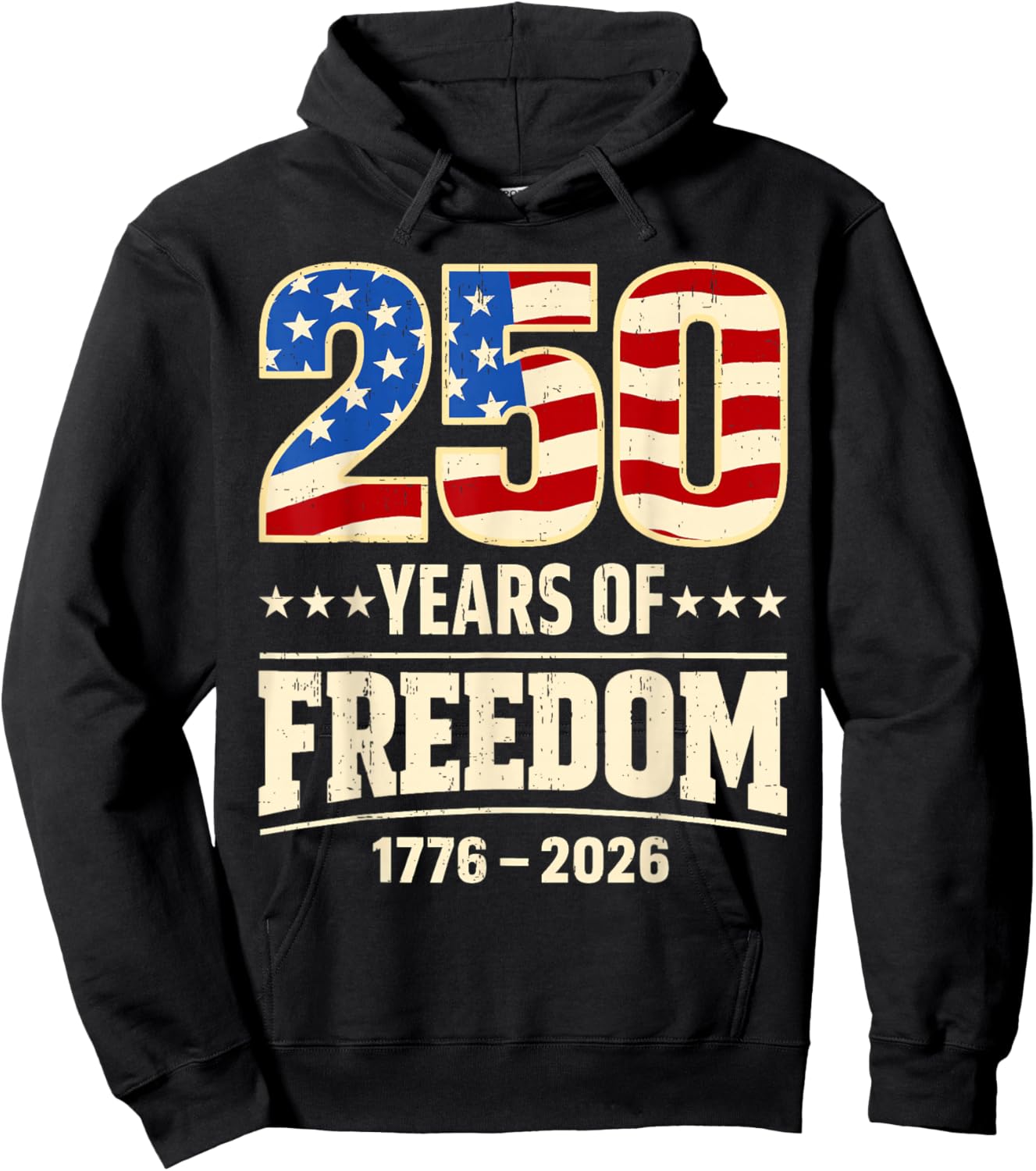1776 2026 250th Birthday Hoodie - Hoodie | Black