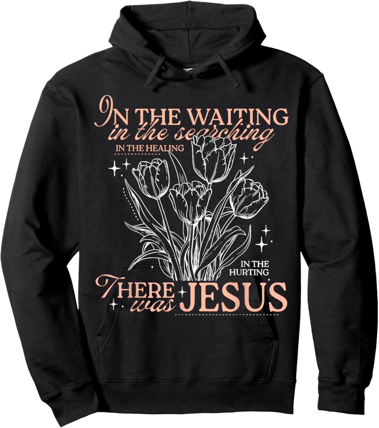 in The Waiting in The Searching in The Healing in The Hurtin Hoodie - Hoodie | Black