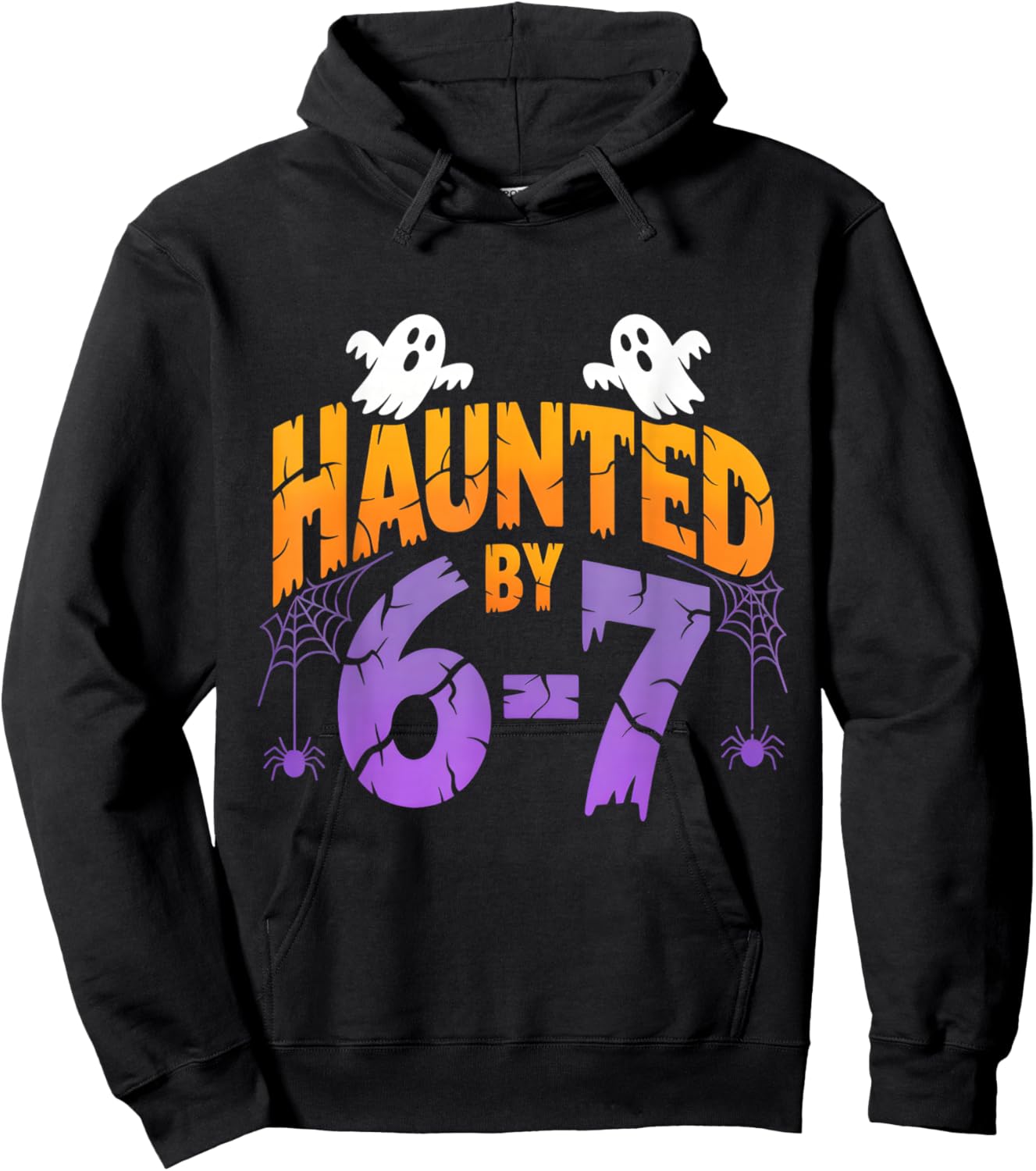 Retro 67 Halloween Haunted Spooky Six Seven 67 Halloween Hoodie - Hoodie | Black