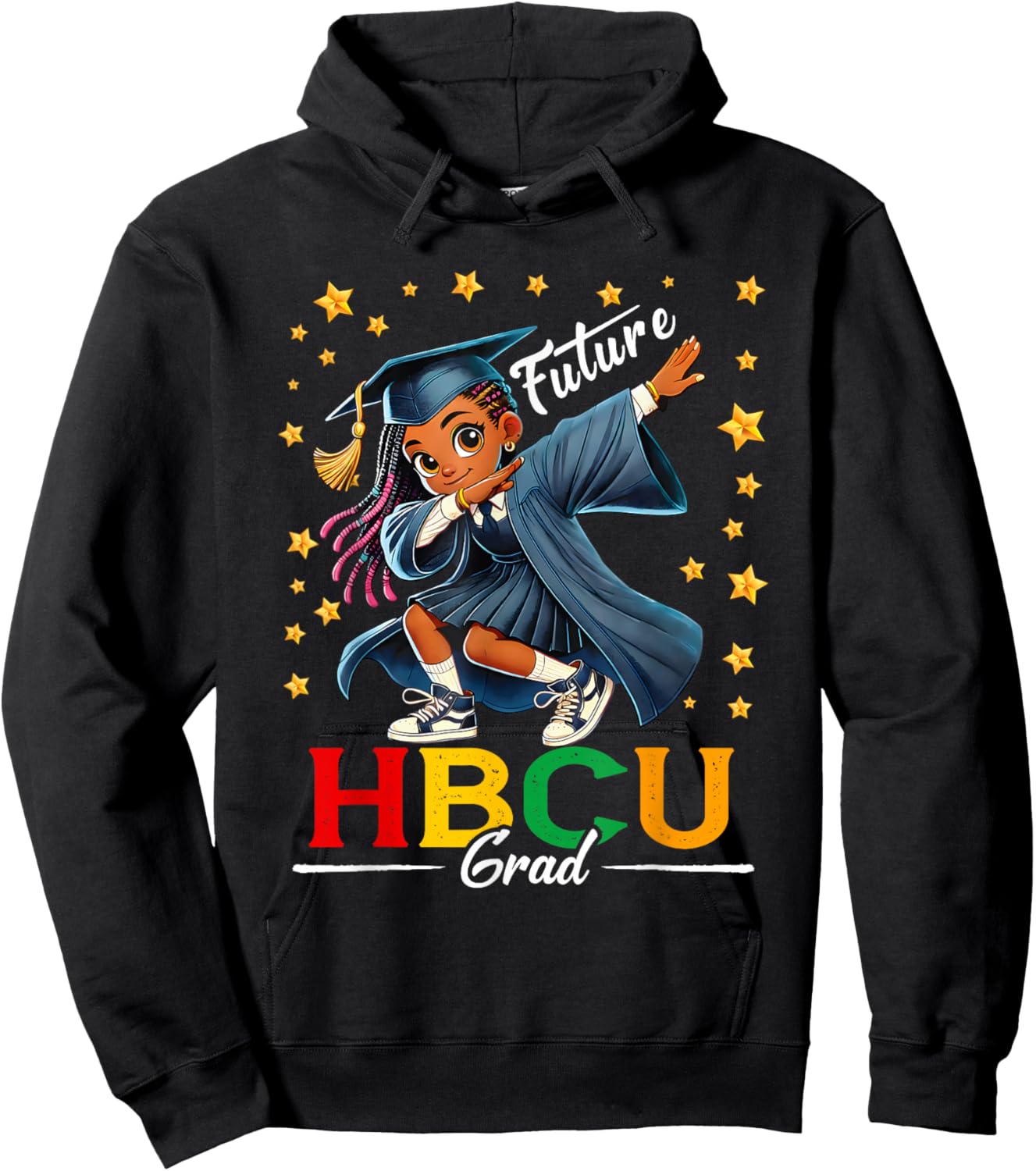 Future HBCU Grad History Black Girl Graduation HBCU Kids Hoodie - Hoodie | Black
