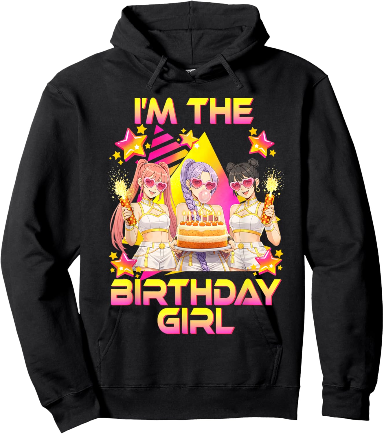 I’m The Birthday Girl K Pop Kids Bday Korean Music Lovers Hoodie - Hoodie | Black