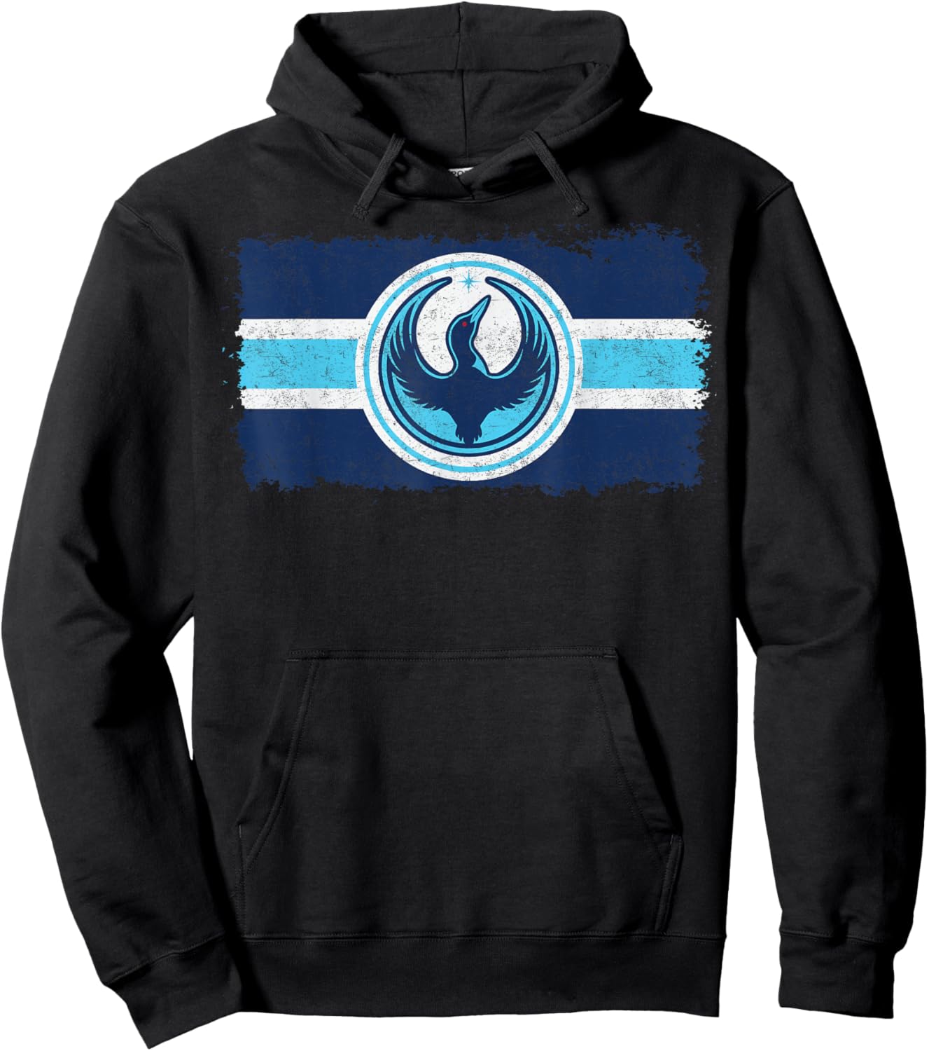 Minnesota Rebel Loon Alliance Flag Symbol MN Flag Hoodie - Hoodie | Black