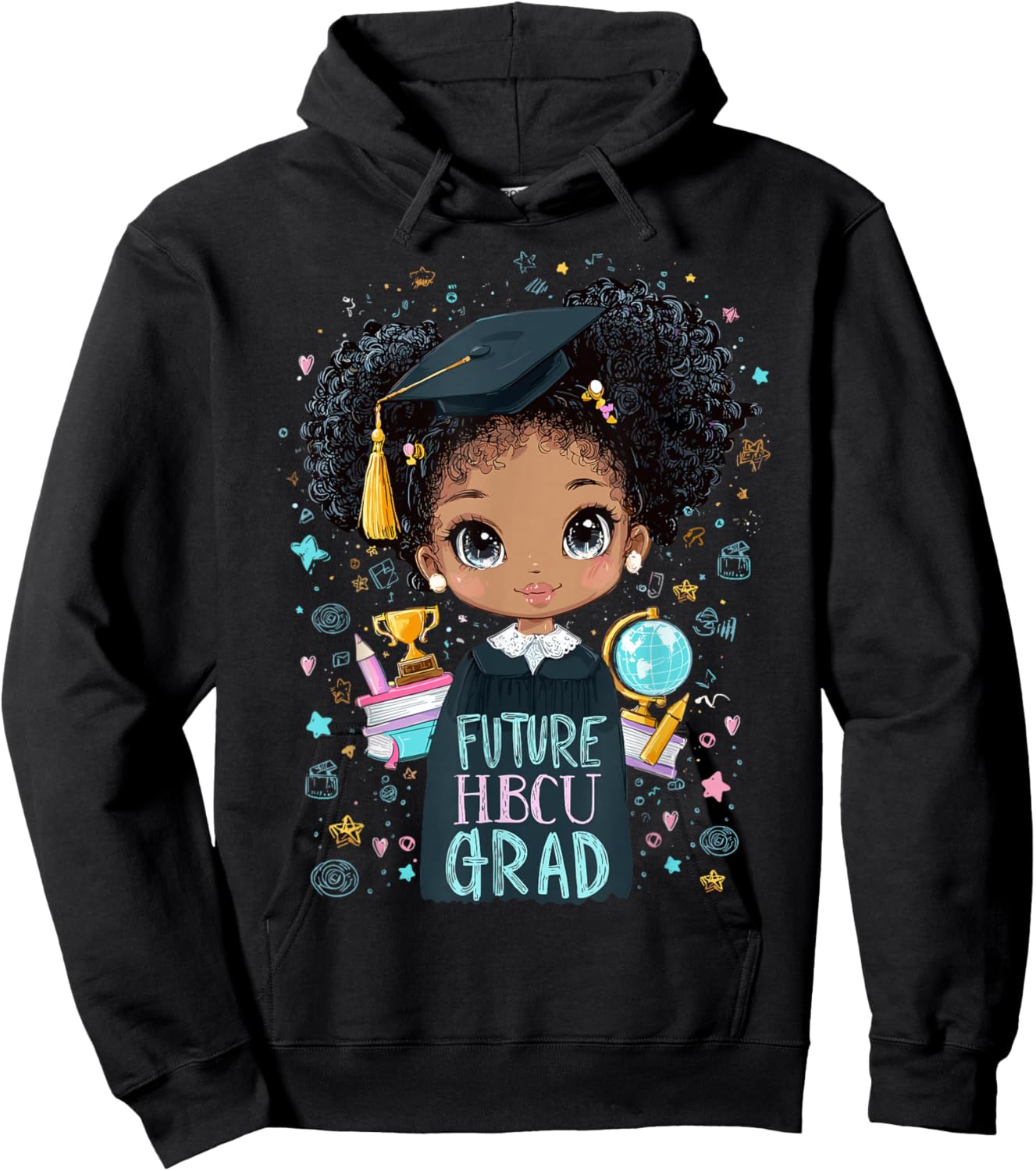 Future HBCU Grad Black Girl Kids Graduation HBCU Graduate Hoodie - Hoodie | Black
