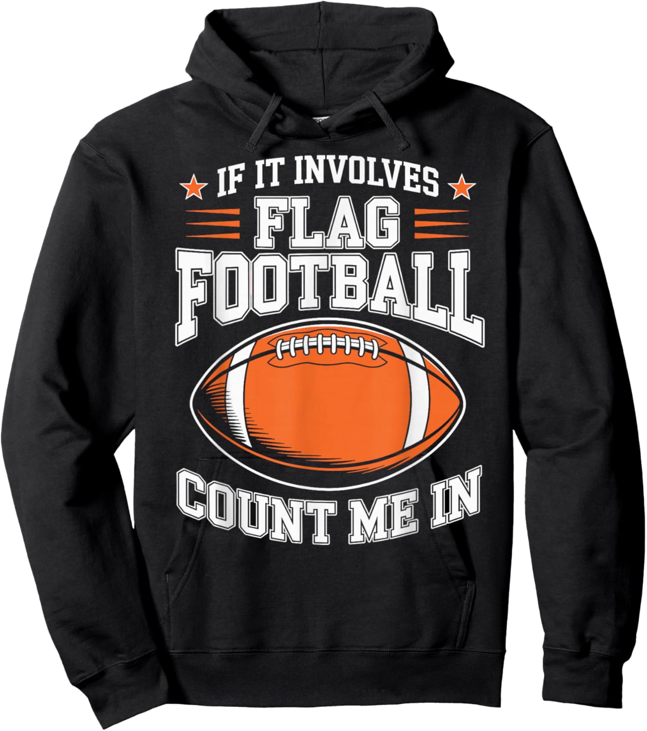 Flag Football Player Hoodie - Hoodie | Black