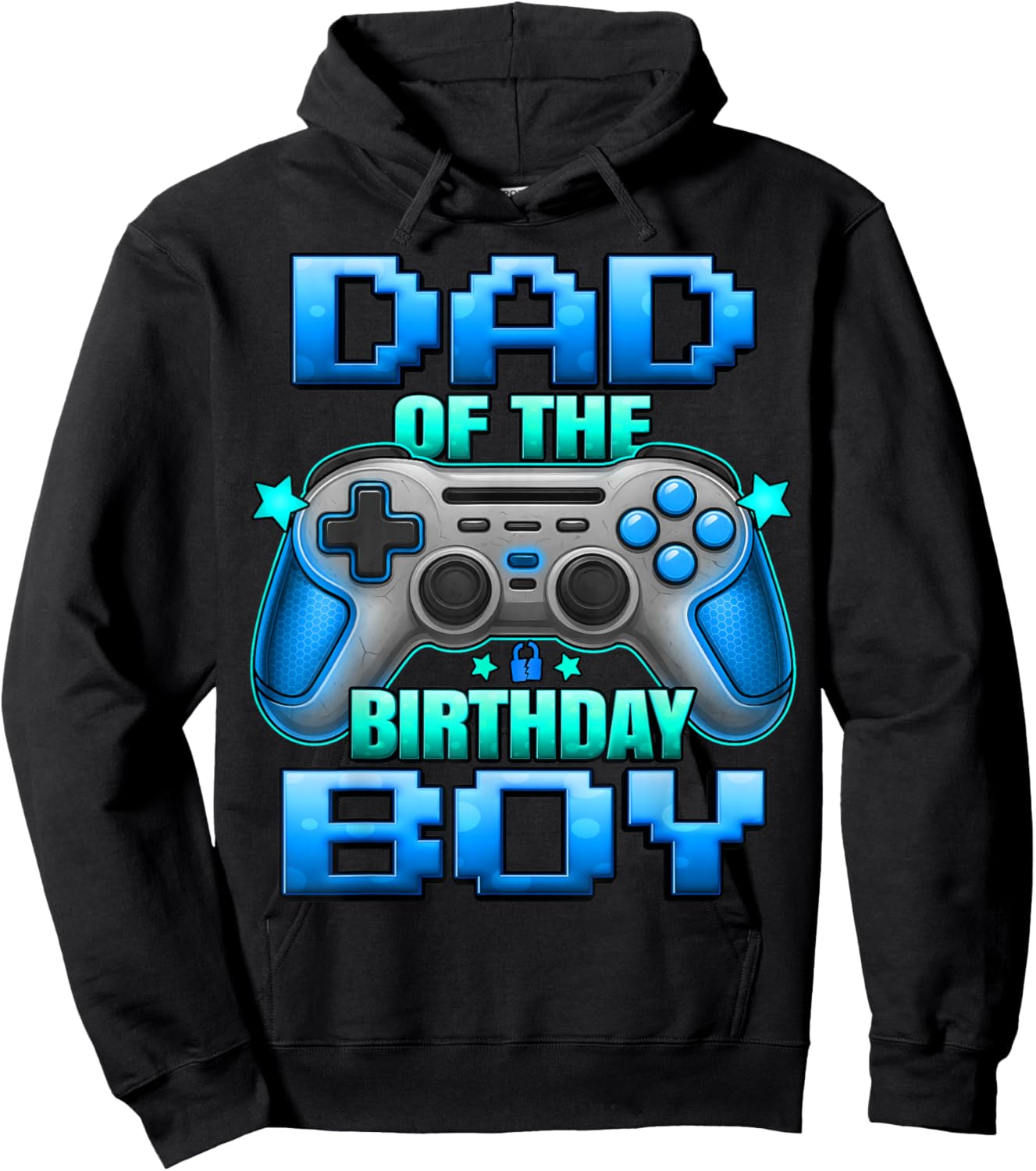 Dad of The Birthday Boy Matching Family Father Hoodie - Hoodie | Black