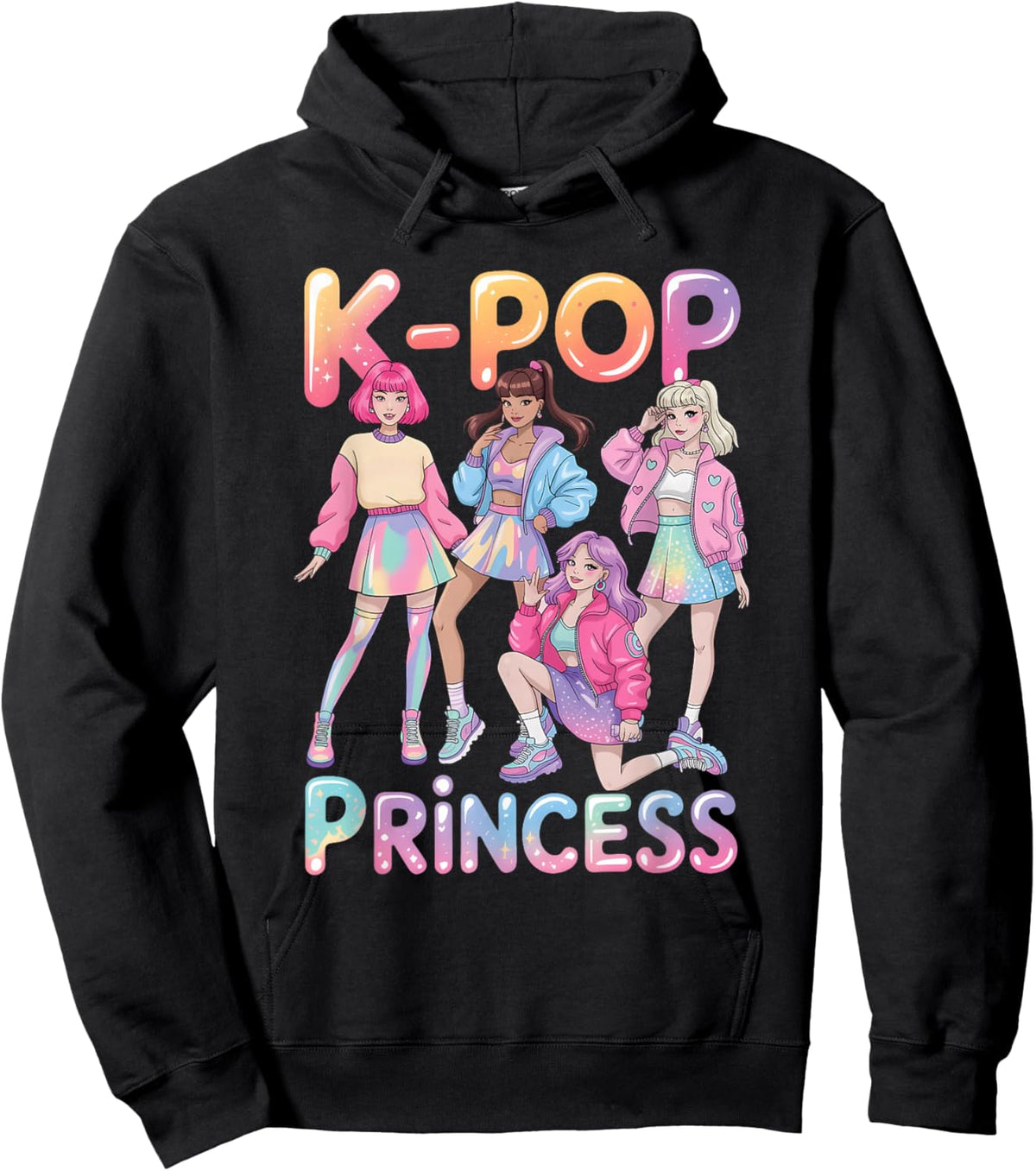 T-Shirt Hoodie - Hoodie | Black