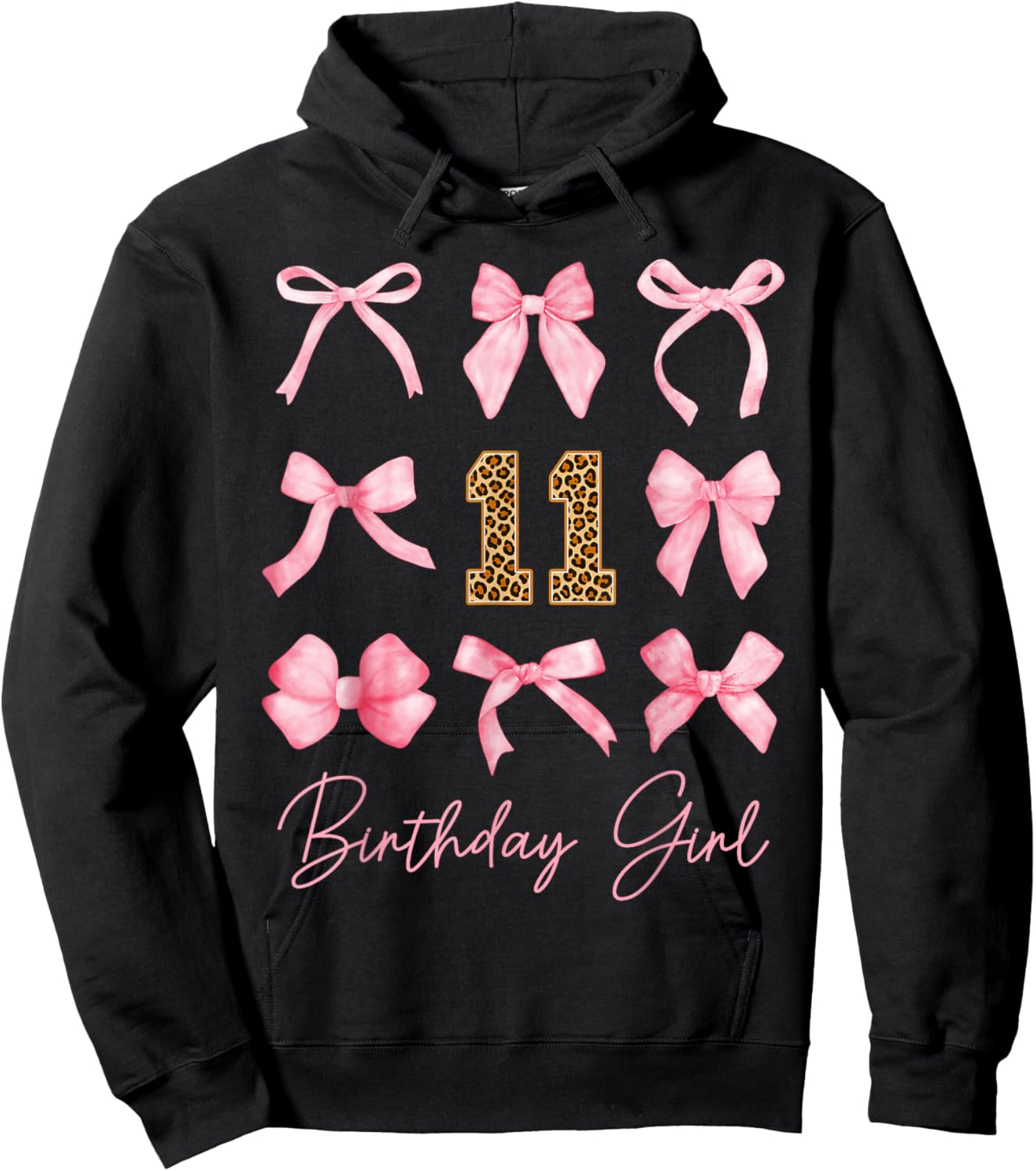 11 Year Old Party Hoodie - Hoodie | Black