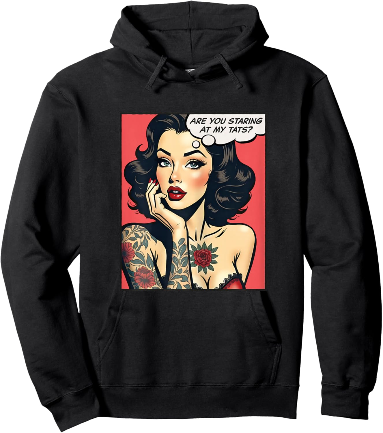 are You Staring at My Tats? Hoodie - Hoodie | Black