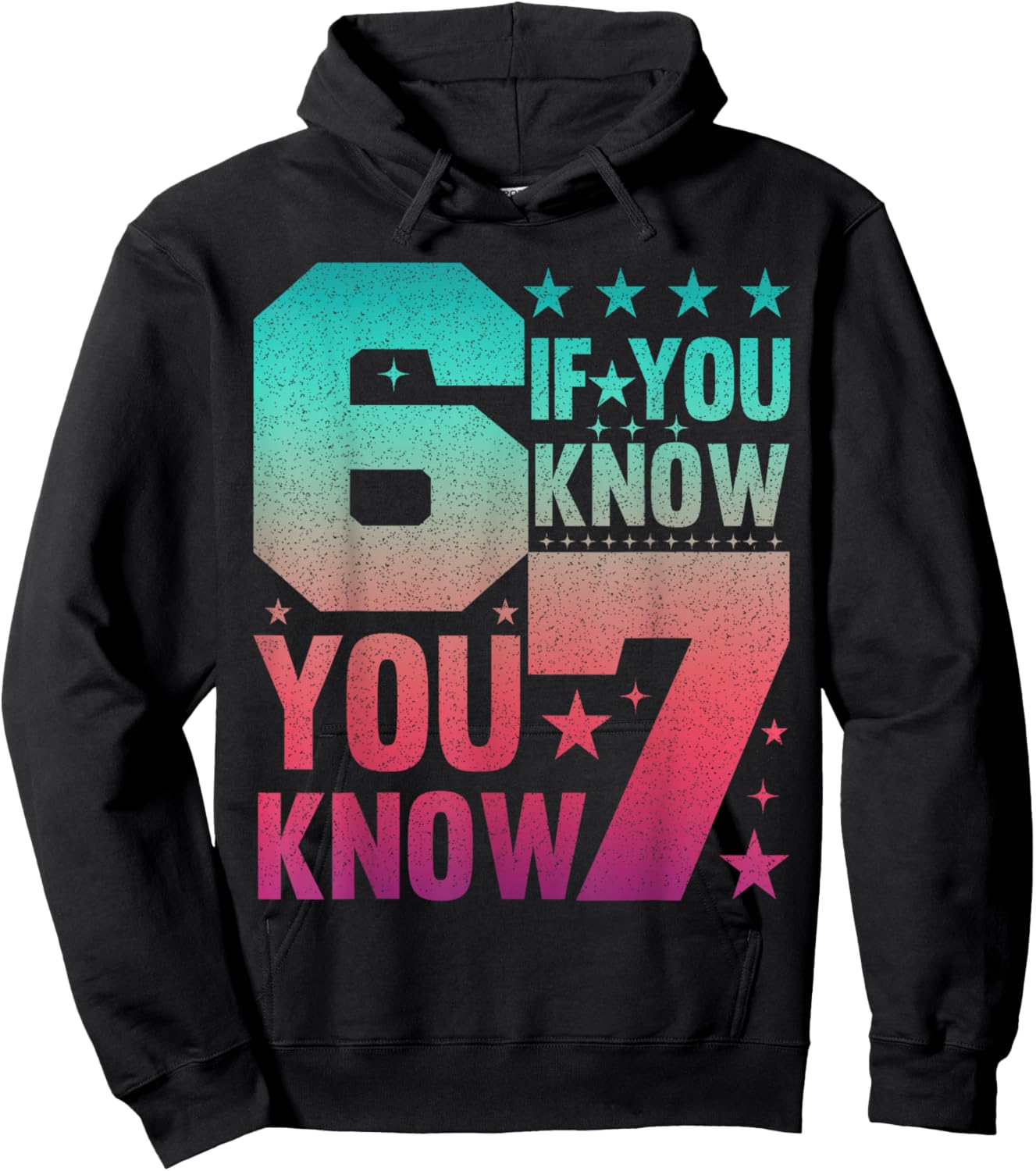 I was 6 Now I'm 7 Birthday 67 Boys Girls Six Seven 6 7 Bday Hoodie - Hoodie | Black