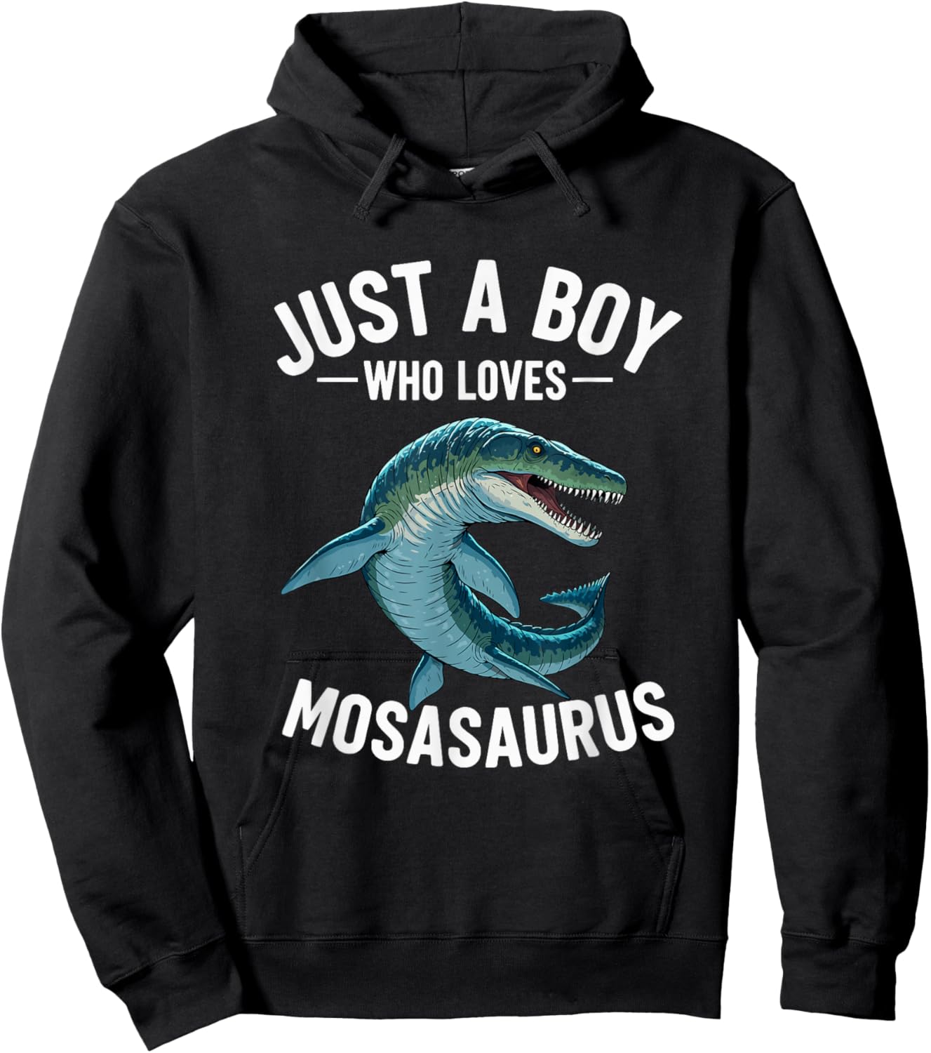 Mosasaurus Shirt for Boys Who Love Mosasaurus Hoodie - Hoodie | Black