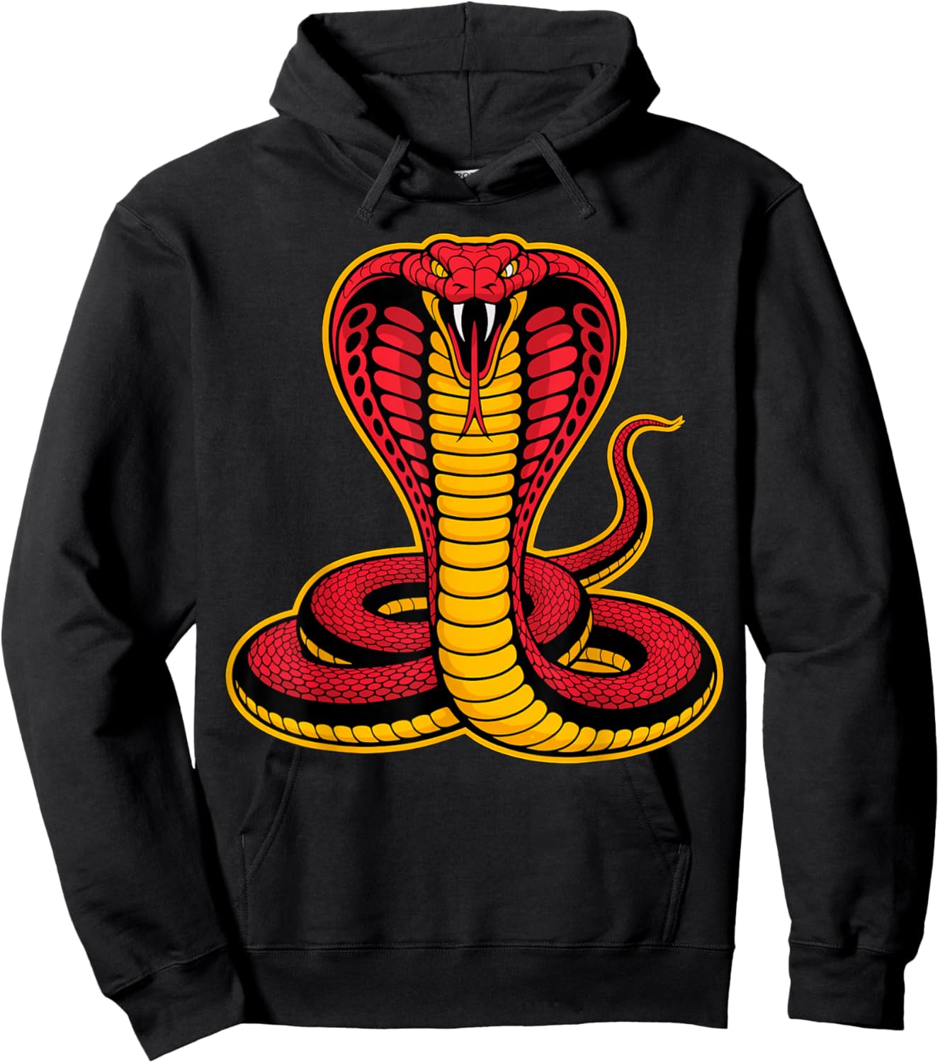 Red Cobra Snake Hoodie - Hoodie | Black