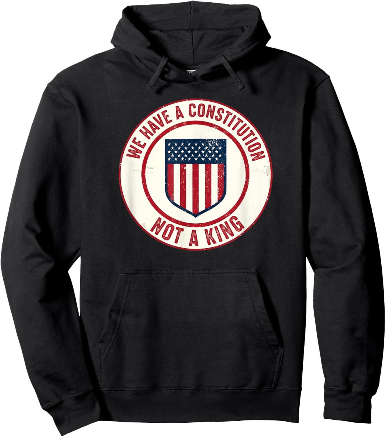 We Have A Constitution American Flag Protest Hoodie - Hoodie | Black