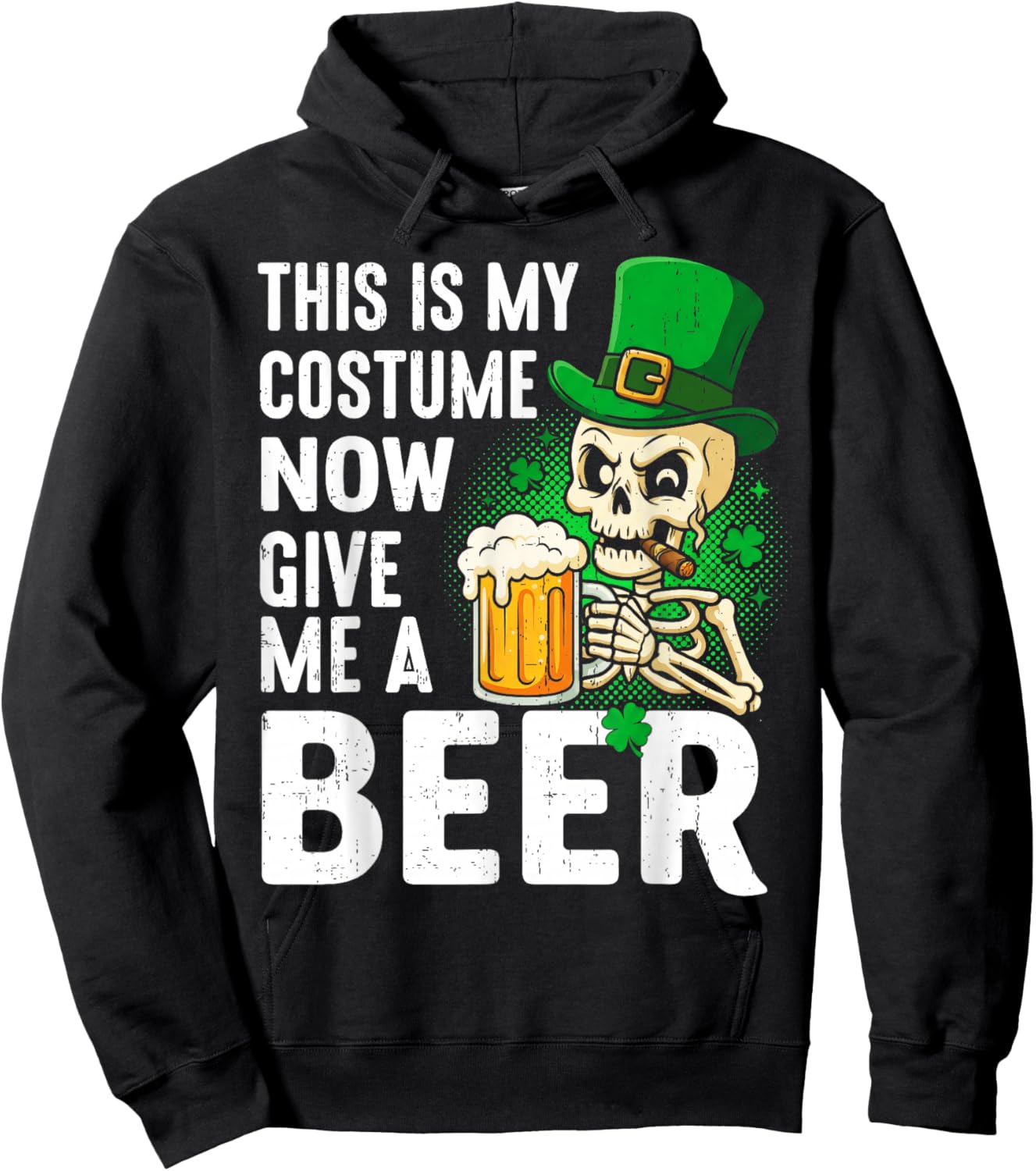 This is My Costume Give Me A Beer Shirt St Patrick's Day Men Hoodie - Hoodie | Black