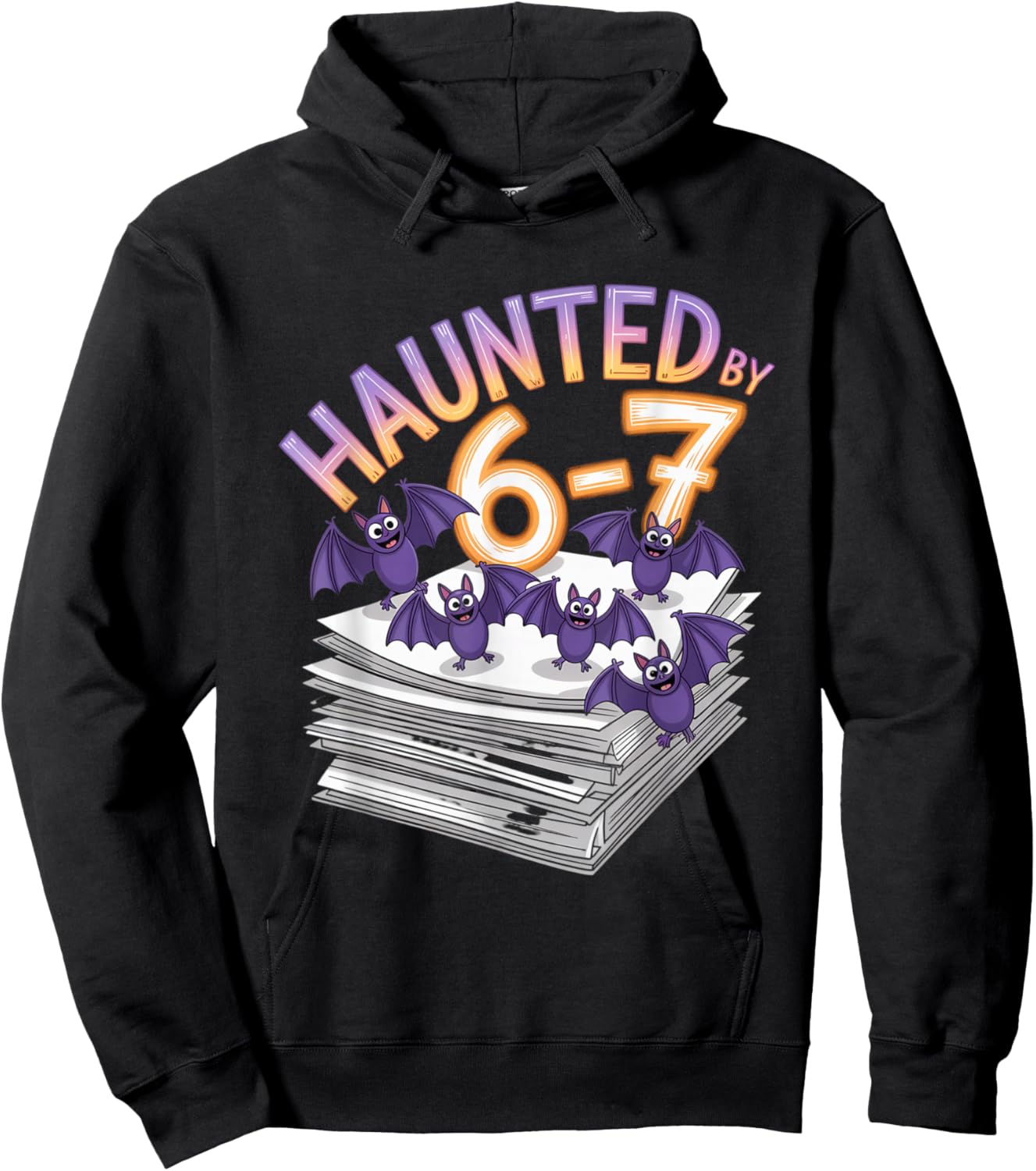 Haunted by 6-7 Funny Halloween 6-7 Costume Hoodie - Hoodie | Black