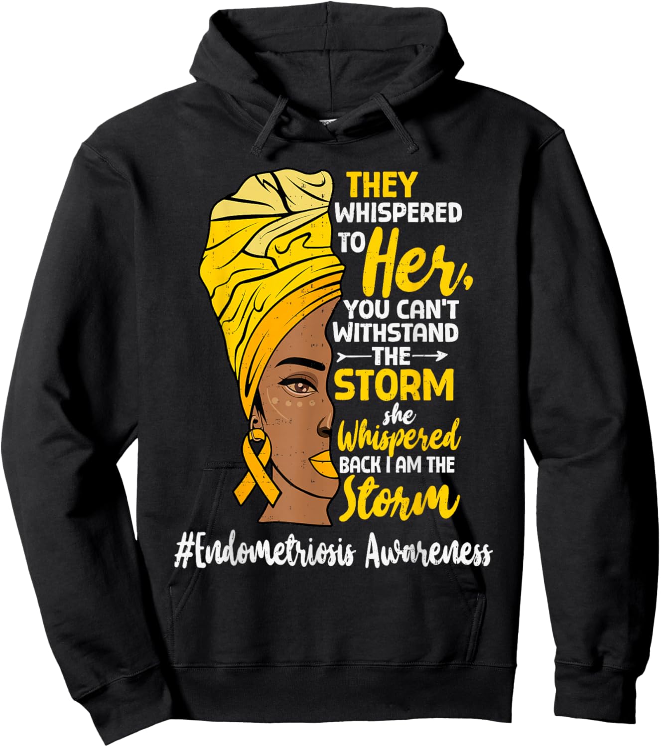 Black Women Endometriosis Awareness Melanin African Endo Hoodie - Hoodie | Black