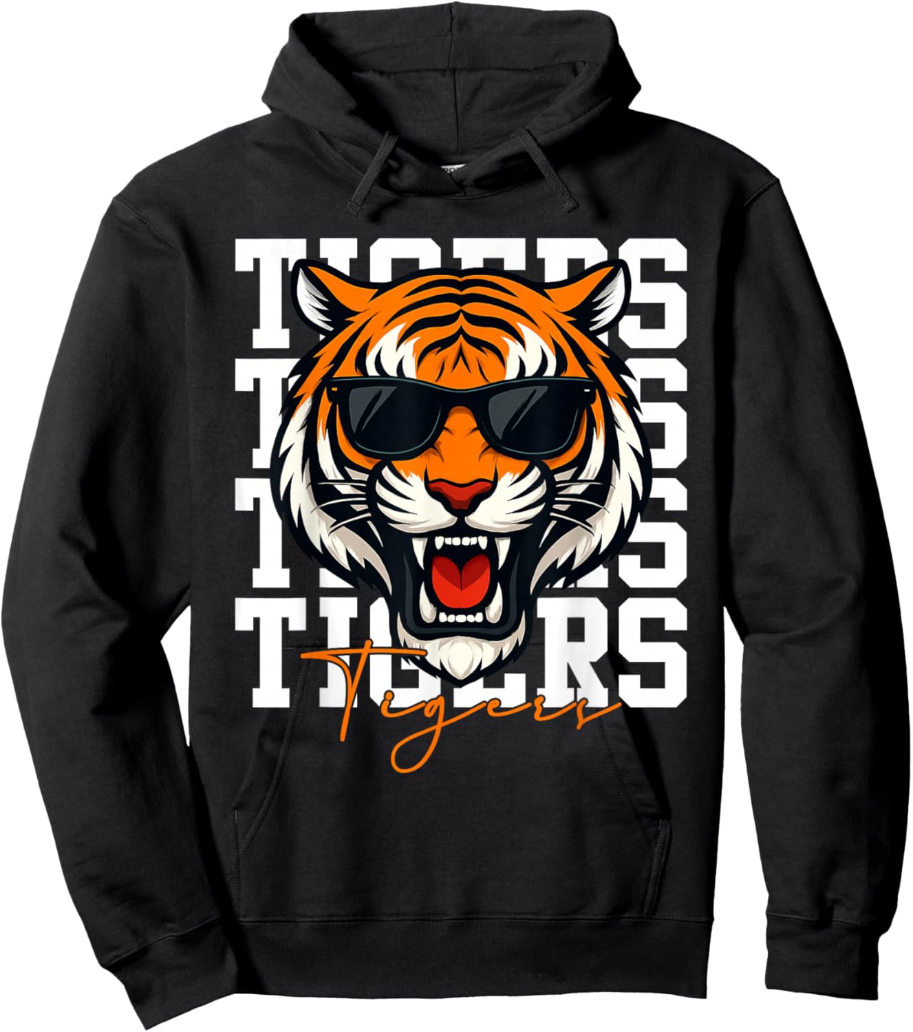 Tigers Inspirational Design Women Girls Boys Hoodie - Hoodie | Black