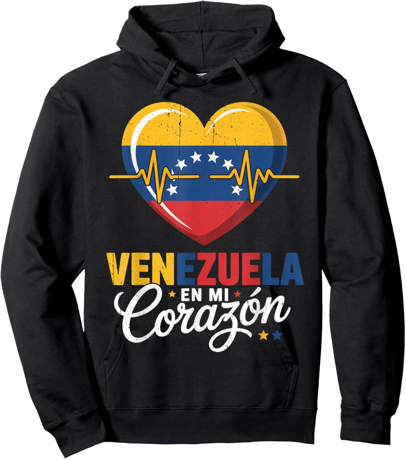 Venezuela En Mi Corazon Libre Patriotic Freedom Latin Hoodie - Hoodie | Black