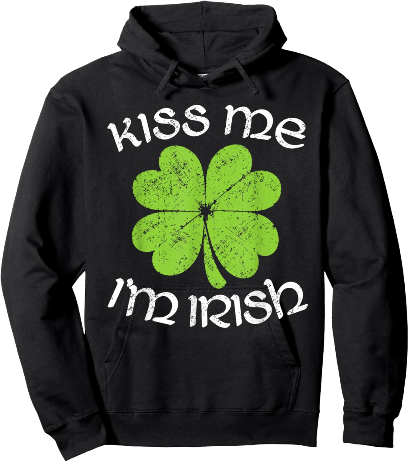 Funny St Patricks Day Irish Shamrock St Patty's Hoodie - Hoodie | Black