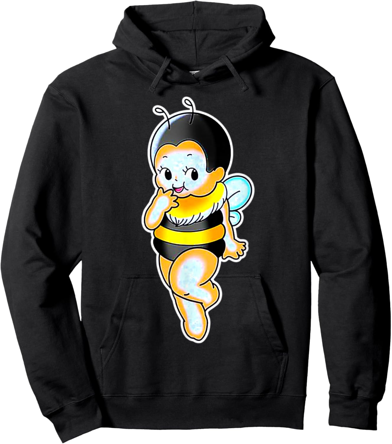 Kewpie Baby Bumblebee Hoodie - Hoodie | Black