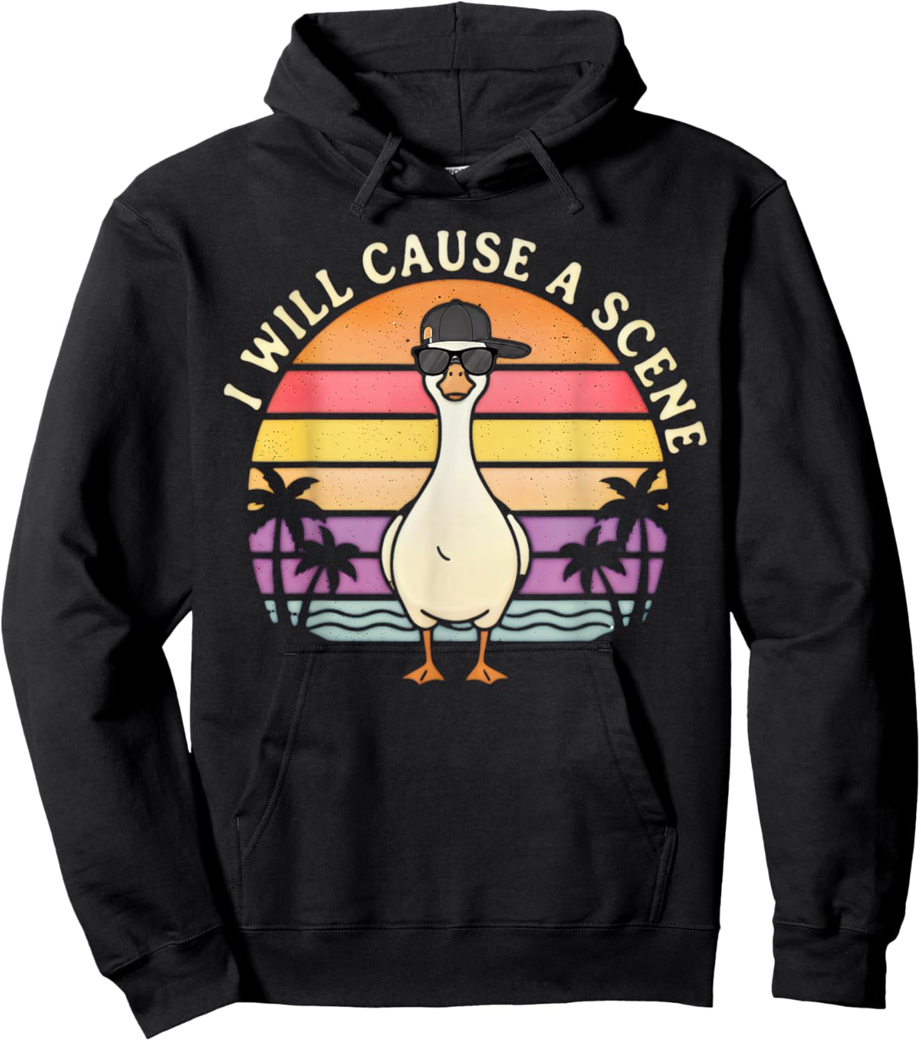 I Will Cause A Scene Goose Hoodie - Hoodie | Black