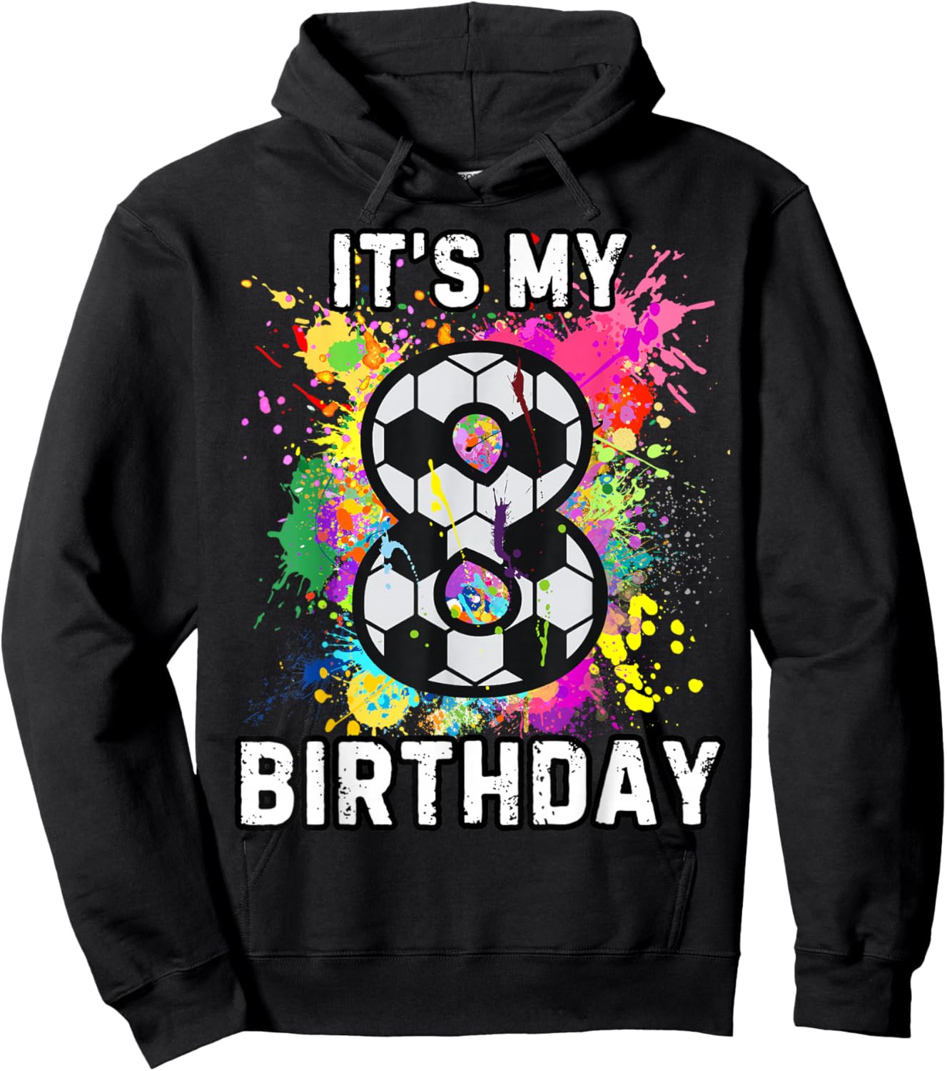 Soccer Birthday 8 Hoodie - Hoodie | Black