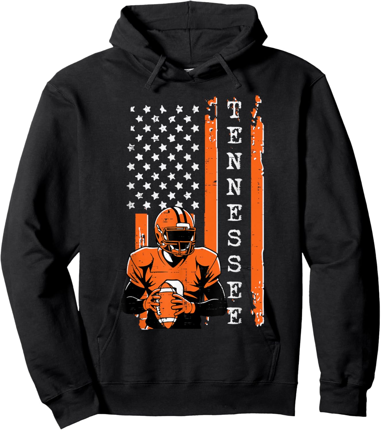 Tennessee US Flag Men Kids Boys Women Girls Youth Teen Hoodie - Hoodie | Black