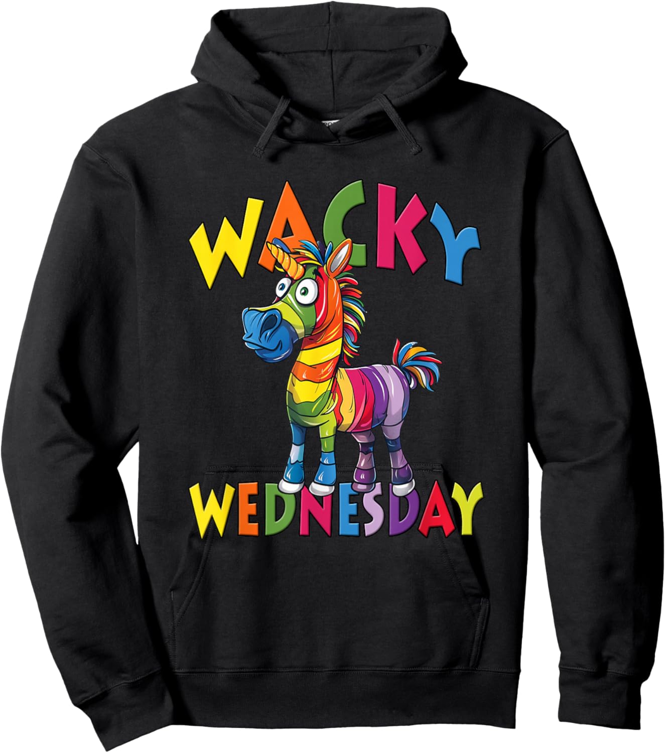 Wacky Wednesday Kids and Teachers | Mismatch Day Spirit Week Hoodie - Hoodie | Black