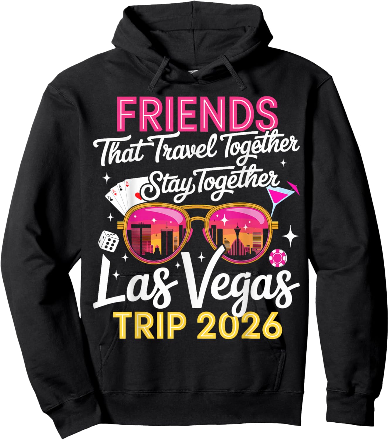 Las Vegas Friends Trip 2026 Hoodie - Hoodie | Black