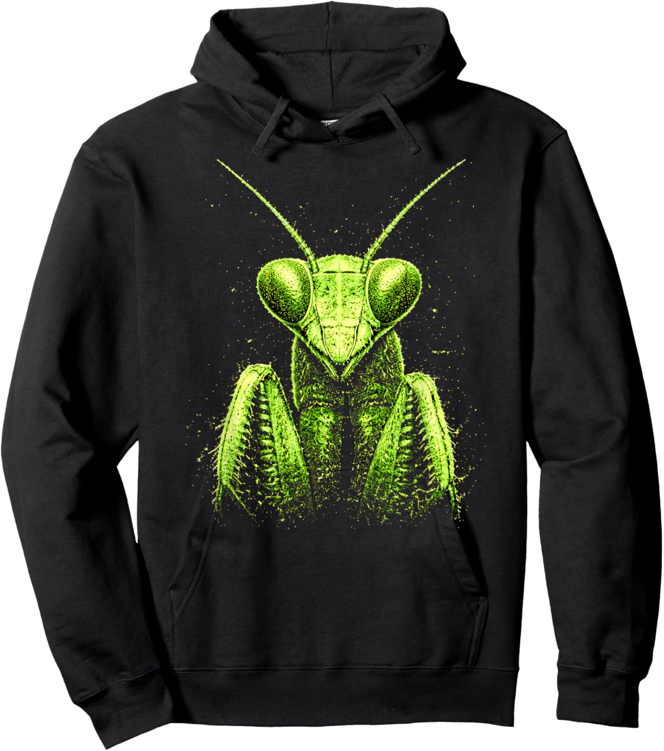 Cyber y2k Praying Mantis Insect Aesthetic Streetwear 2000s Hoodie - Hoodie | Black