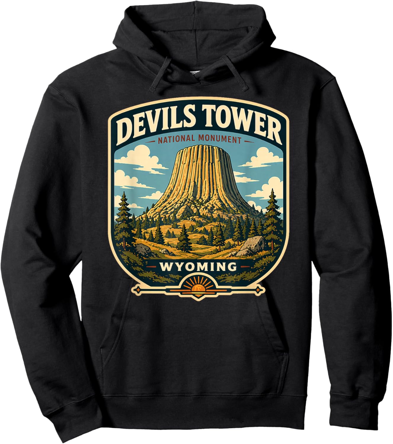 T-Shirt Hoodie - Hoodie | Black