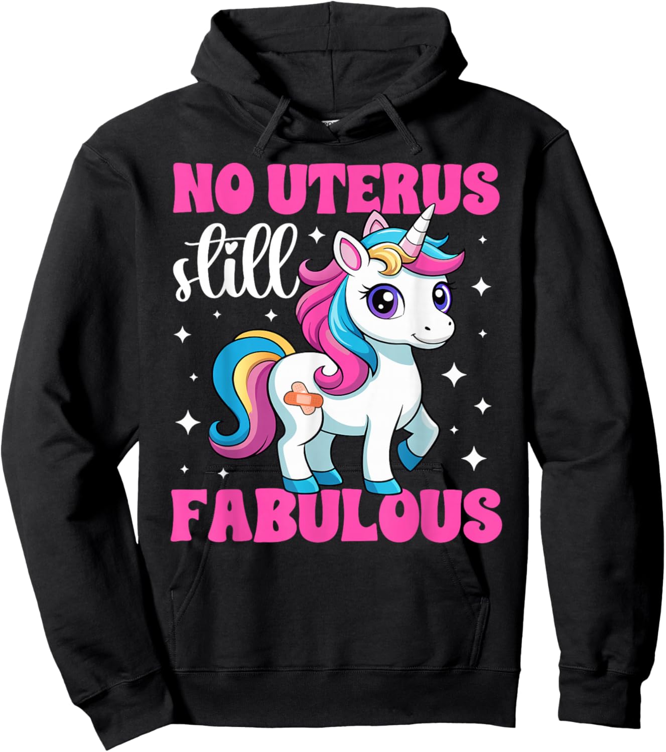 No Uterus Post Hysterectomy Recovery Uterus Removal Hoodie - Hoodie | Black