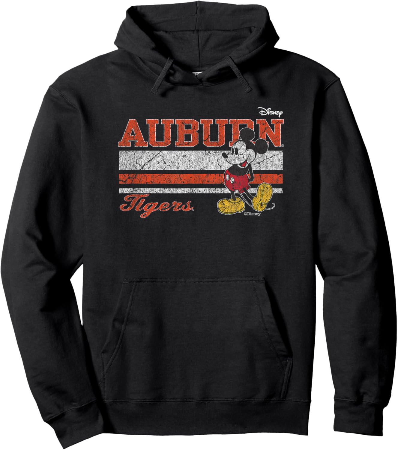 Auburn Tigers Mickey Mouse Vintage Navy Officially Licensed Hoodie - Hoodie | Black