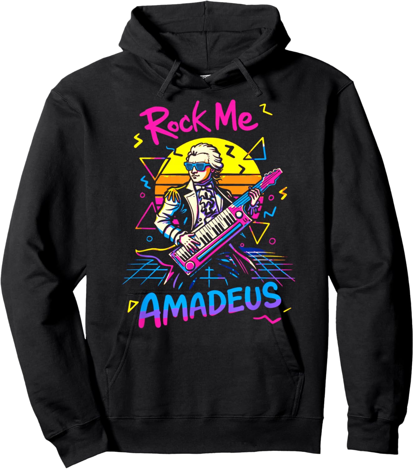 Rock Me Amadeus Funny 1980s Hoodie - Hoodie | Black
