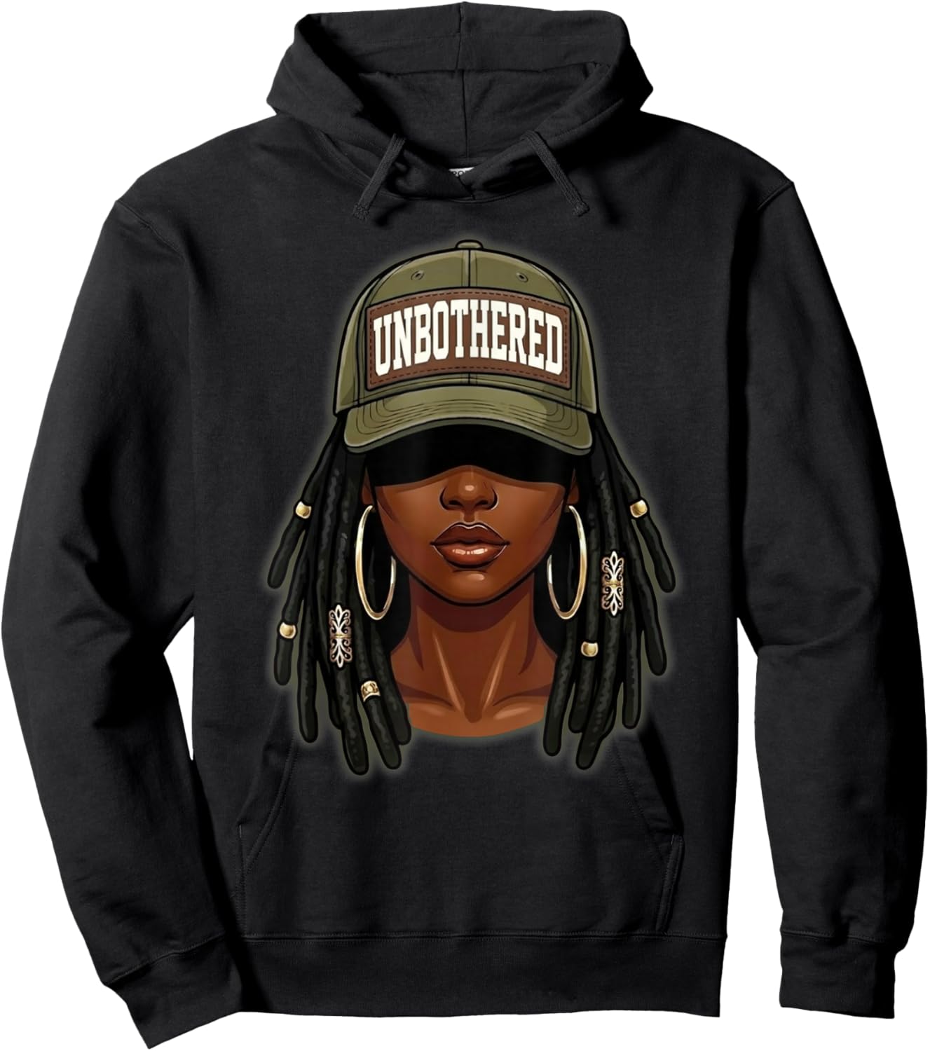 Black Women Camoa Apparel, Black History Month Unbothered Hoodie - Hoodie | Black