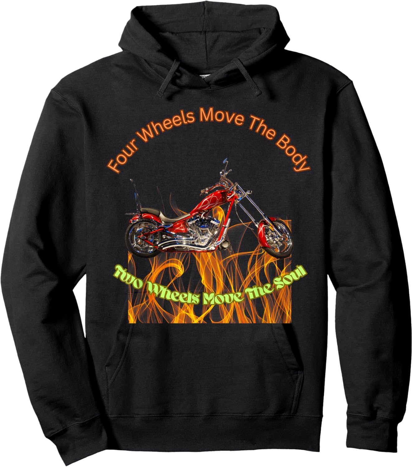 Motorcycle Riding Moves The Soul Hoodie - Hoodie | Black