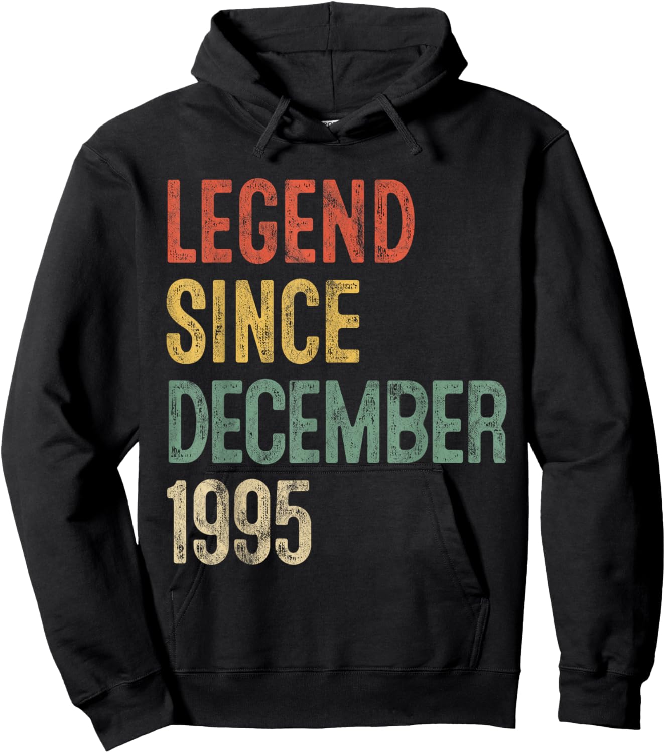 Legend December 1995 30th Birthday Men Women 30 Year Old Hoodie - Hoodie | Black