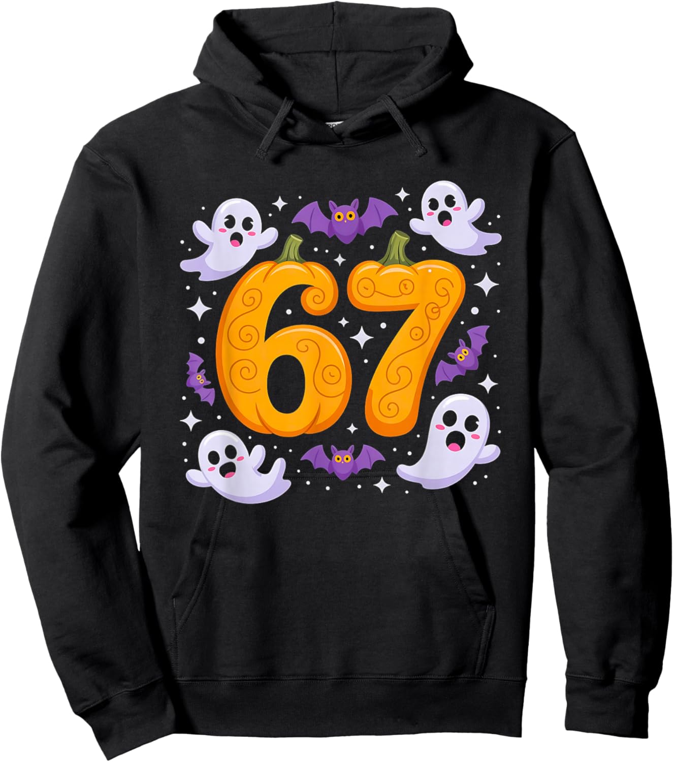 Six Seven Meme 6 7 Halloween Costume Couple Hoodie - Hoodie | Black