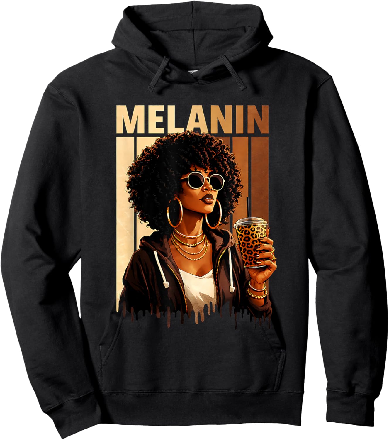Black History Pride Queen Dope Blessed Afrocentric Melanin Hoodie - Hoodie | Black